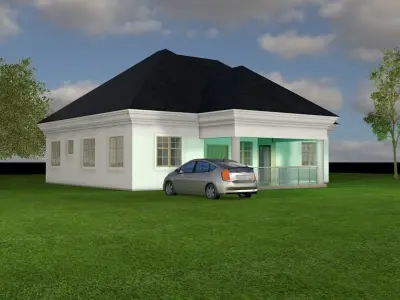 MODERN HOUSE 3D model 47