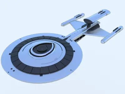 SciFi Spaceship StarTrek Inspired 3D model