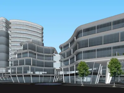 Shanghai Yangpu first comprehensive project bid plan Bai Tao 3D model