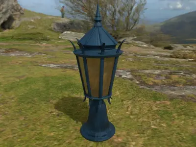 Big Lamp  Low-poly 3D model