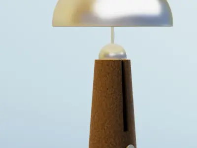 Metal Dome Table Lamp 3D model