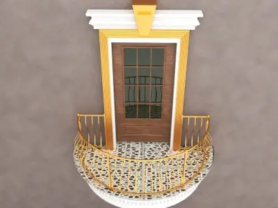 Balcony Door 1 3D model