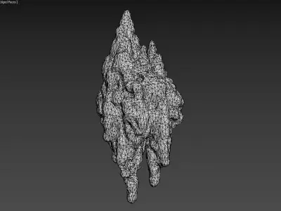 Low poly Stalactite Cave Rock Modular Pack C2 2020 Low-poly 3D model