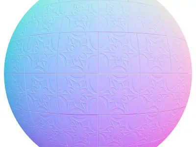 tile patterned 68-seamless-4k-pbr  3D model