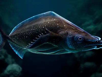 Alien Fish - Scifi Fantasy Creatures - Unreal Engine Support Low-poly 3D model