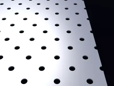 Perforated panel with 6 percent opening 25O78 3D model