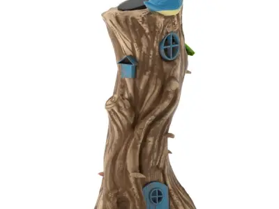 Lighted Fairy House Figurine 3D model