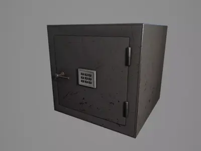 Safe 3d model Low-poly 3D model