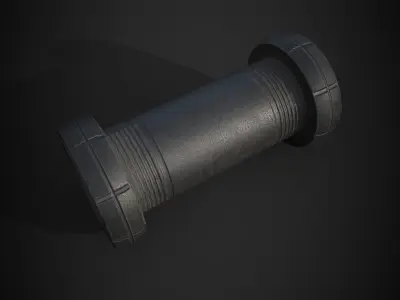 cycle handle grip lowpoly game asset