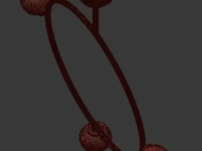 Areti Circle Pendant 3D model