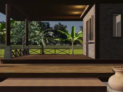 Tropical small house 1 - 2020 3D model