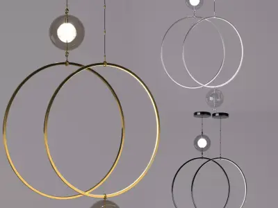 pendant ring light 3D model