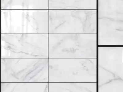 Yurtbay Seramik Classic Carrara 150x300 Set 4 3D model