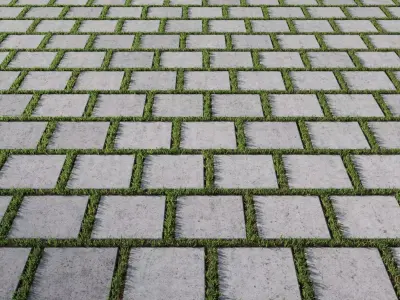 Eco parking tile 3 3D model