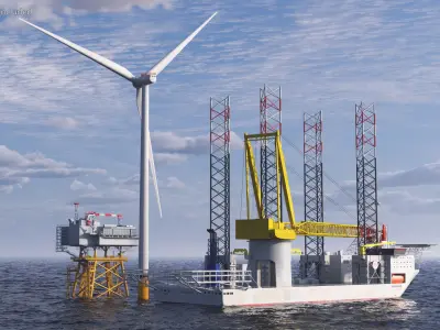  Voltaire Jack Up Vessels Offshore Wind Farm Installation 