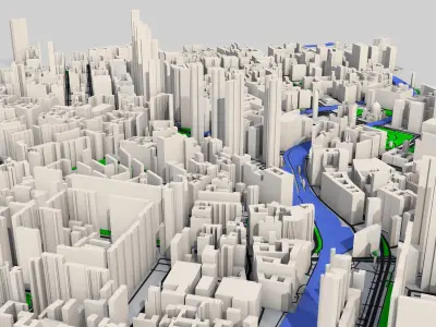 Berlin City Germany  3D model