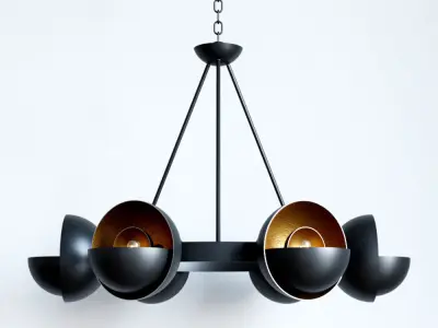 Sunset Blvd Chandelier by Troy Lighting 3D model