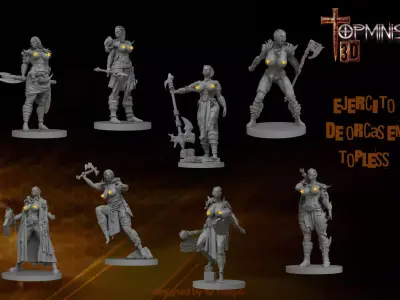 WARRIOR ORCAS 3D print model