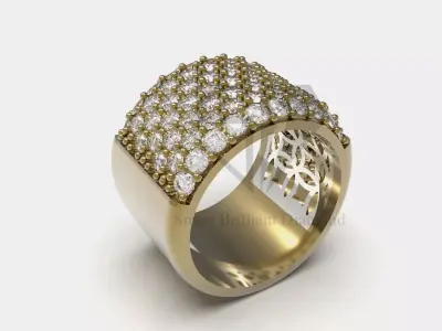 wedding 3d stl cad jewelry ring model jr00317 3D print model