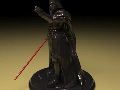 Darth Vader Figure 3D model in parts stl file ready to print 3D print model