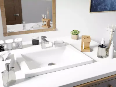 Bathroom Scene - Interior 3D Environment 3D model