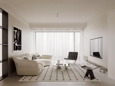 apartment interior scenes    3D model 12