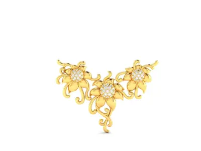 Women Pendant 3DM STL OBJ FBX Render Details 3D print model