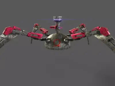 Omega Reaper Spiderbot Aries Reborn Low-poly 3D model