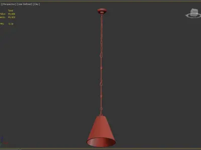 Watley Cone Pendant 3D model