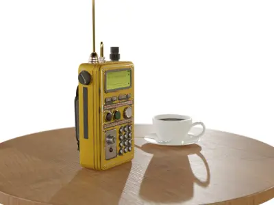 Sci-Fi Walkie-talkie Low-poly 3D model