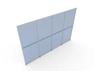 Interior Glass SHC Quick Office Low-poly 3D model