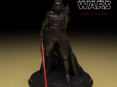 Darth Vader Figure 3D model in parts stl file ready to print 3D print model