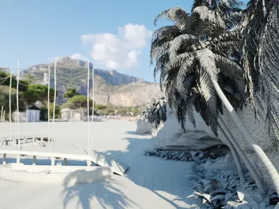 Exterior 002 Beach 3D model