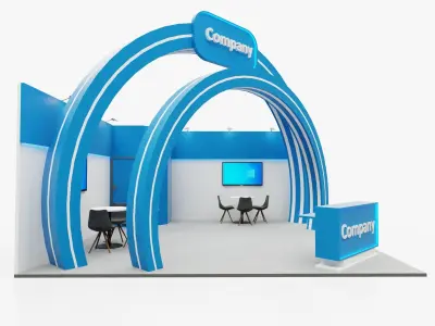 Exhibition stand 2 3D model