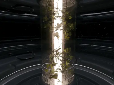 Sci-Fi Space Facility 3D model