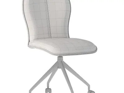 Aspen Designer chair on wheels 3D model