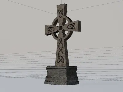 Gravestone in 3D 3D model