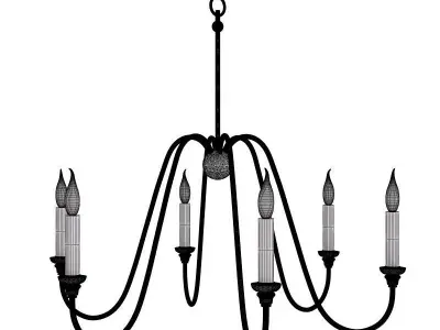 Currey and Company - Orion Chandelier Lighting 3D model