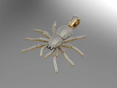 Spider Pendant Lord Ganesh 3d model 3D print model