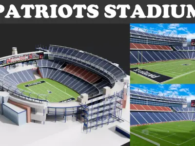 Gillette Stadium 3D 3D model