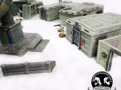 30STLs Conqueror Camp Set 3d printable Legion wargaming terrain  Free 3D print model