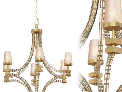 Crystal Cube Large Chandelier by Lalume   3D model
