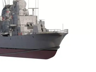 FAST ATTACK GUIDED MISSILE GUN BOAT 3D model