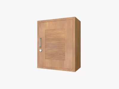 Small storage cabinet Low-poly 3D model