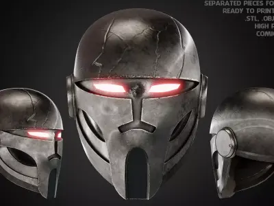 Star Wars Darth Momin Helmet for Cosplay 3D print model