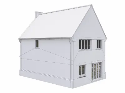 Neighborhood Houses P25 Low-poly 3D model