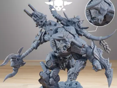 Corrupted Beasts Leader 3D print model