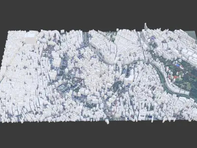 Vienna City Low-poly 3D model