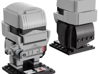 Lego Brickheadz - 41486 Captain Phasma 3D model