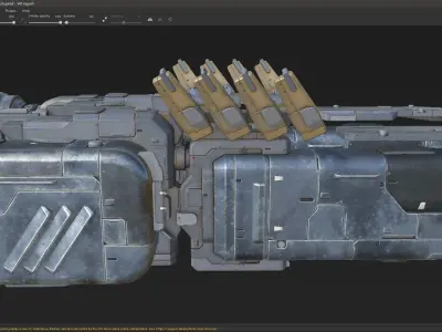scifi-model541 spaceship 3D model